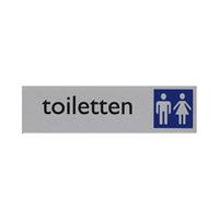 Posta Infobord pictogram toiletten dames/heren 165x44mm