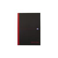 Oxford Notitieboek  Black n' Red A4 96vel lijn zwart
