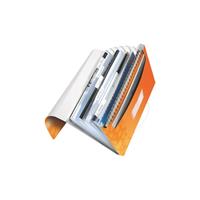 LEITZ Projektmappe WOW, A4, PP, 6 Fächer, orange-metallic