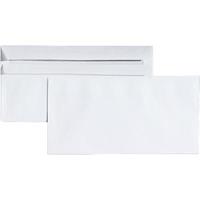 Eurokuvert Witte enveloppen, 110 x 220 mm (DL) zonder venster, zelfklevend, pak van 25  stuks