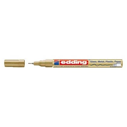 Paintmarker edding 780 op oliebasis 0.8mm goud | 10 stuks