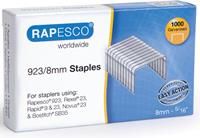 Rapesco 923/8mm (23 Type) Galvanised Staples (Pack 1000)