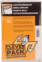 Cleverpack luchtkussenenveloppen, ft 100 x 165 mm, met stripsluiting, wit, pak van 10 stuks