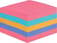 Post-it Super Sticky Notes kubus, voor ft 76 x 76 mm, geassorteerde regenboogkleuren