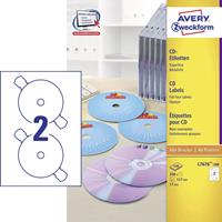 AVERY Avery Zweckform CD-Etiketten SuperSize, weiß, matt
