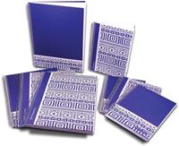 Pergamy Ethnic notitieboek ft A4, gelijnd, blauw