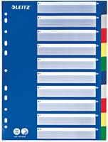 LEITZ PP-indexbladen met blauw dekblad, blanco