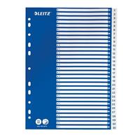 Leitz Plastikregister 1-31, A4, PP, 31 Blatt, Blisterverpackung, weiss