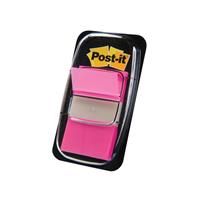 Post-it Haftstreifen Mittelgroß 25,4nbsp;x 43,2nbsp;mm Leuchtendes Pink 50er-Pack 680-21