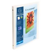 Exacompta ringmap Kreacover ft A4, 4 ringen van 1,5 cm, wit