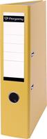 Pergamy ordner, voor ft A4, uit PP en papier, rug van 7,5 cm, geel