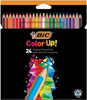 Bic kleurpotloden Color Up, ophangdoos met 24 stuks in geassorteerde kleuren