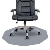 Cleartex vloermat Chairmat, 9-hoek, voor harde en solide oppervlakken, ft 98 x 98 cm
