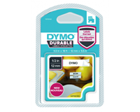 dymo LW Duurzame D1 Zwart-Wit Label (12 mm x 5,5 m)
