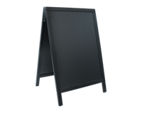 Securit stoepbord Woody zwart ft 55 x 85 cm