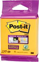 Post-It Super Sticky Notes Kubus, 270 blaadjes, ft 76 x 76 mm, neon geel