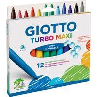 Giotto Filzstifte Turbo Maxi, 12 Farben