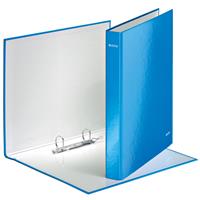 LEITZ Ringbuch WOW, DIN A4+, Hartpappe, blau-metallic