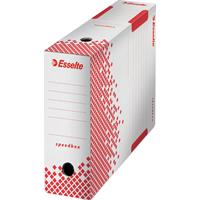 Esselte Archiv-Schachtel SPEEDBOX, DIN A4, weiß/rot,(B)100mm