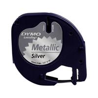 dymo LetraTag labeltape Zilver metallic