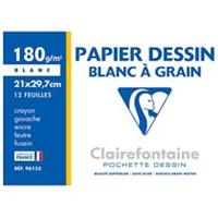 Clairefontaine Zeichenpapier , Blanc à Grain, , 210 x 297 mm