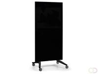 LegaMaster Mobiel glassboard dubbelzijdig - 90 x 175 cm - Zwart