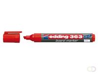 Edding Whiteboard marker 363 1 - 5 mm. rood (doos 10 stuks)