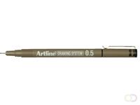 Artline Fineliner  zwart 0.5mm