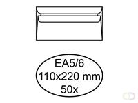 Quantore Envelop  bank EA5/6 110x220mm zelfklevend wit 50stuk