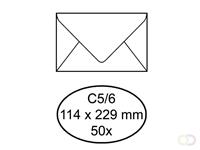 Quantore Envelop  bank C5/6 114x229mm zelfklevend wit 50stuks