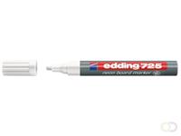 Edding Viltstift  725 whiteboard schuin wit 1.5-3mm wit
