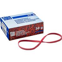 Alco Rubberen elastiekjes, rood, 150 x 4 mm, 50 g