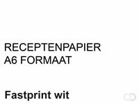 Fastprint Receptpapier  A6 80gr wit 2000vel