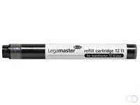 LegaMaster Navulpatroon TZ 11 zwart voor het navullen van board marker PLUS TZ 10 doos van 5