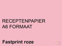Fastprint Receptpapier  A6 80gr roze 2000vel