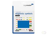 LegaMaster Magneet  symbolen 10mm blauw assorti