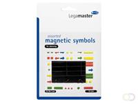 LegaMaster Magneet  symbolen 10mm zwart assorti