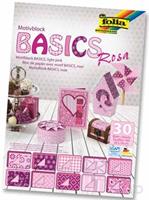 Folia Motiefpapier Basics roze