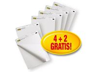 Post-it® Flipoverpapier zelfklevend - Meeting Chart - Value Pack 63.5 x 77.5 cm. 30 vellen per blok (pak 6 blokken)