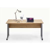 fmdmobel Fmd Mobel - Schreibtisch Bürotisch Arbeitstisch calvia 2 inkl. Metallkufen 160 cm Alteiche