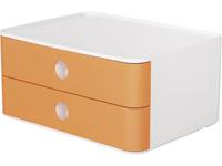 HAN HA-1120-81 Smart-box Allison Met 2 Lades Abrikoos Oranje, Stapelbaar