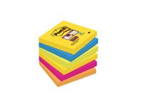 Post-it Plaknotitie 6546SR 76 mm x 76 mm Neon-groen, Ultrablauw, Ultra-geel, Ultra-roze, Neon-oranje 540 vellen