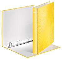 Leitz Ringbinder WOW Laminated A4+ 4DR/25mm Yellow