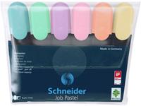 schneider Textmarker Textmarker Job pastell Etui 6 StÃ¼ck