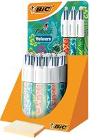 Bic display 4 Colours Velours 30 stuks