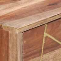 vidaXL Schreibtisch mit Schubladen 100×55×75 cm Massivholz Palisander Braun