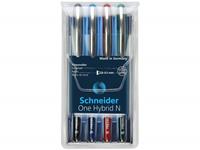 Schneider rollerball  One Hybrid N 0,5mm etui 4 stuks