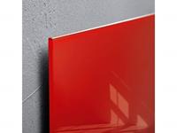 Sigel glasmagneetbord  Artverum 910x460x15mm rood