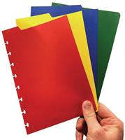 Correctbook tabbladen ft A5, 4 tabs in geassorteerde kleuren