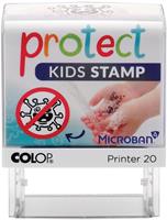 Colop printer 20 Microban, Protect kids stamp, stempel die kinderen helpt hun handen goed te wassen